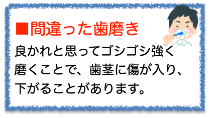 歯ぐきが下がってきた感じがする？？　その原因について7